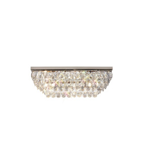 Coniston Linear Flush Ceiling 5 Light E14 Polished Chrome/Crystal-1