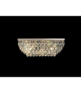 Coniston Linear Flush Ceiling 5 Light E14 Polished Chrome/Crystal-2