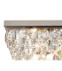 Coniston Linear Flush Ceiling 5 Light E14 Polished Chrome/Crystal-5