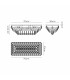 Coniston Linear Flush Ceiling 5 Light E14 Polished Chrome/Crystal-7