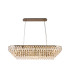 Coniston Linear Pendant 14 Light E14 Antique Brass/Crystal Item Weight: 26.3kg-1
