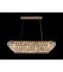 Coniston Linear Pendant 14 Light E14 Antique Brass/Crystal Item Weight: 26.3kg-2