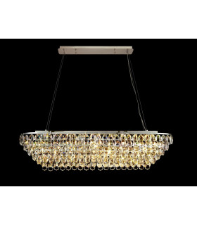 Coniston Linear Pendant 14 Light E14 Polished Chrome/Crystal Item Weight: 26.3kg-2