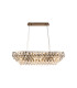 Coniston Linear Pendant 8 Light E14 Antique Brass/Crystal Item Weight: 15.7kg-1