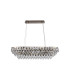 Coniston Linear Pendant 8 Light E14 Antique Brass/Crystal Item Weight: 15.7kg-3