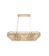 Coniston Linear Pendant 8 Light E14 French Gold/Crystal Item Weight: 15.7kg-1