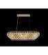 Coniston Linear Pendant 8 Light E14 French Gold/Crystal Item Weight: 15.7kg-2