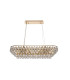 Coniston Linear Pendant 8 Light E14 French Gold/Crystal Item Weight: 15.7kg-3