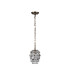 Coniston Pendant 5 Layer 1 Light E27 Antique Brass/Crystal-3