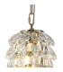 Coniston Pendant 5 Layer 1 Light E27 French Gold/Crystal-4