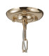 Coniston Pendant 5 Layer 1 Light E27 French Gold/Crystal-6
