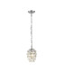 Coniston Pendant 5 Layer 1 Light E27 Polished Chrome/Crystal-1