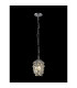 Coniston Pendant 5 Layer 1 Light E27 Polished Chrome/Crystal-2