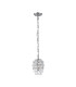 Coniston Pendant 5 Layer 1 Light E27 Polished Chrome/Crystal-3