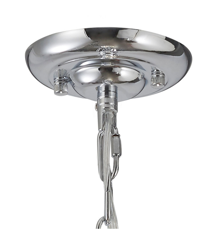 Coniston Pendant 5 Layer 1 Light E27 Polished Chrome/Crystal-6