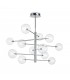 12 Light Multi Arm Ceiling Pendant Light Chrome - 1