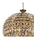 Coniston Pendant 12 Light E14 Antique Brass/Crystal Item Weight: 29.2kg-5