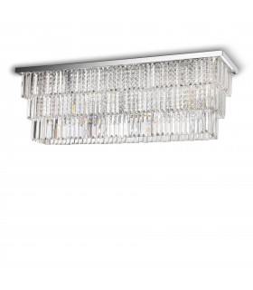 8 Light Ceiling Light Chrome - 1