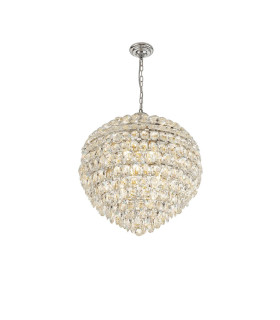 Coniston Pendant 12 Light E14 Polished Chrome/Crystal Item Weight: 29.2kg-1