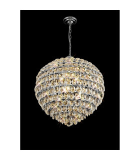 Coniston Pendant 12 Light E14 Polished Chrome/Crystal Item Weight: 29.2kg-2
