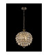 Coniston Pendant 3 Light E14 Antique Brass/Crystal-2