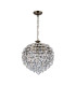 Coniston Pendant 6 Light E14 Antique Brass/Crystal-3