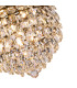 Coniston Pendant 6 Light E14 Antique Brass/Crystal-5