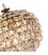 Coniston Pendant 6 Light E14 Antique Brass/Crystal-6