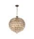 Coniston Pendant 9 Light E14 Antique Brass/Crystal Item Weight: 20kg-1