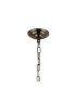 Coniston Pendant 9 Light E14 Antique Brass/Crystal Item Weight: 20kg-4