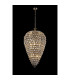 Coniston Acorn Pendant 16 Light E14 Antique Brass/Crystal Item Weight: 40.60kg-2