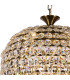 Coniston Acorn Pendant 16 Light E14 Antique Brass/Crystal Item Weight: 40.60kg-6