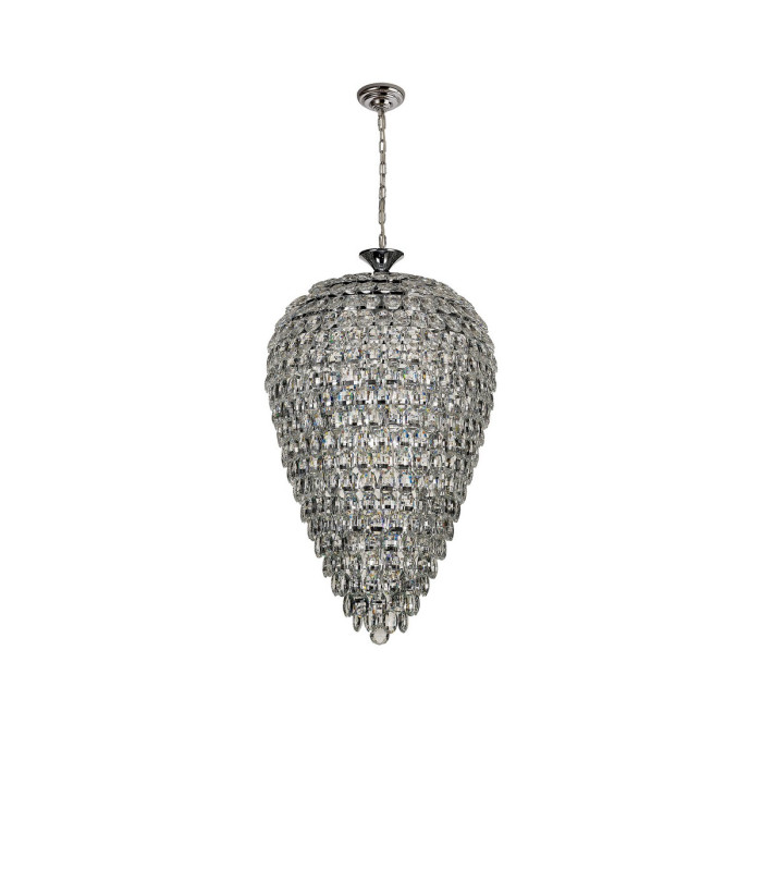 Coniston Acorn Pendant 16 Light E14 Polished Chrome/Crystal Item Weight: 40.60kg-3