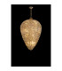 Coniston Acorn Pendant 25 Light E14 French Gold/Crystal Item Weight: 64.60kg-2