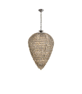 Coniston Acorn Pendant 25 Light E14 Polished Chrome/Crystal Item Weight: 64.60kg-1