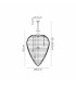 Coniston Acorn Pendant 25 Light E14 Polished Chrome/Crystal Item Weight: 64.60kg-7