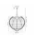 Coniston Pendant 16 Light E14 Antique Brass/Crystal Item Weight: 46kg-7