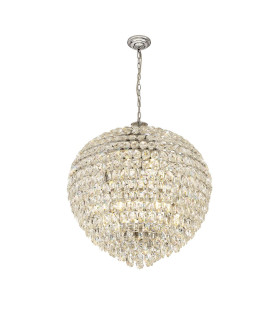 Coniston Pendant 16 Light E14 Polished Chrome/Crystal Item Weight: 46kg-1