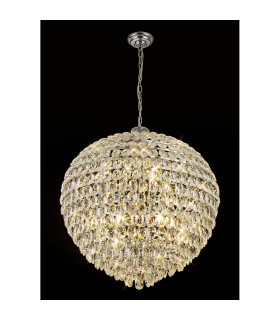 Coniston Pendant 16 Light E14 Polished Chrome/Crystal Item Weight: 46kg-2
