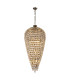 Coniston Tall Acorn Pendant 20 Light E14 Antique Brass/Crystal Item Weight: 48.30kg-1