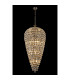 Coniston Tall Acorn Pendant 20 Light E14 Antique Brass/Crystal Item Weight: 48.30kg-2