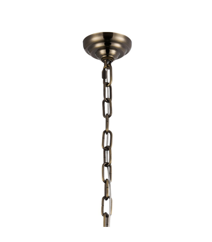 Coniston Tall Acorn Pendant 20 Light E14 Antique Brass/Crystal Item Weight: 48.30kg-4