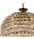 Coniston Tall Acorn Pendant 20 Light E14 Antique Brass/Crystal Item Weight: 48.30kg-6