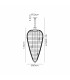 Coniston Tall Acorn Pendant 20 Light E14 Antique Brass/Crystal Item Weight: 48.30kg-7