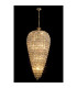 Coniston Tall Acorn Pendant 20 Light E14 French Gold/Crystal Item Weight: 48.30kg-2