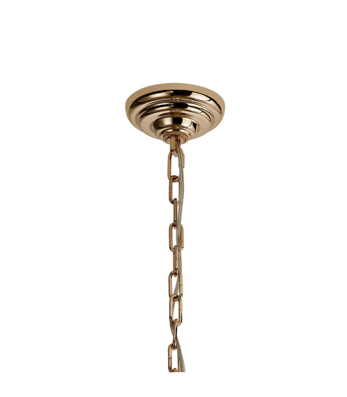Coniston Tall Acorn Pendant 20 Light E14 French Gold/Crystal Item Weight: 48.30kg-4