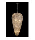 Coniston Tall Acorn Pendant 20 Light E14 Polished Chrome/Crystal Item Weight: 48.30kg-2