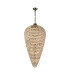 Coniston Tall Acorn Pendant 30 Light E14 Antique Brass/Crystal Item Weight: 84.10kg-1