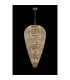 Coniston Tall Acorn Pendant 30 Light E14 Antique Brass/Crystal Item Weight: 84.10kg-2