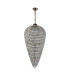 Coniston Tall Acorn Pendant 30 Light E14 Antique Brass/Crystal Item Weight: 84.10kg-3